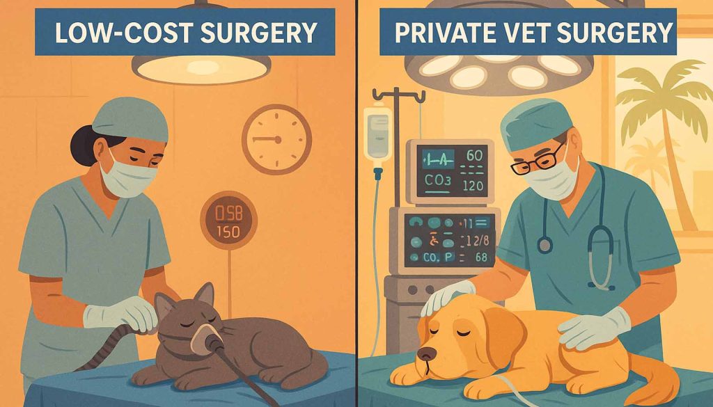 pet surgery cost comparison